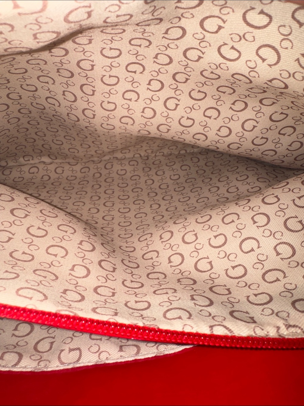 Vintage GUESS Retro Red Patent Tote Bag Pinup Holiday - Picture 10 of 16